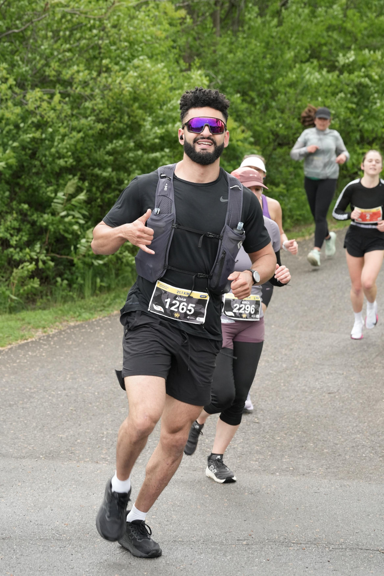 Step One client running a half marathon